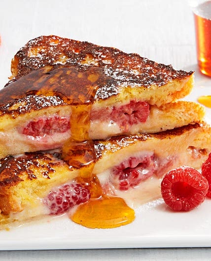 Raspberry "Cheesecake" French Toast