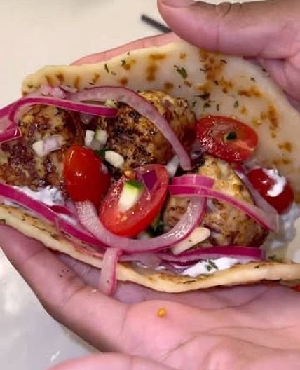 Turkey Tzatziki Meatballs & Pita
