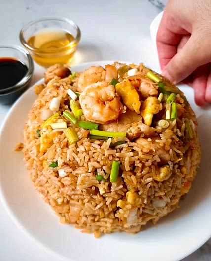 Shrimp and Chicken Fried Rice (EASY Homemade Recipe!)