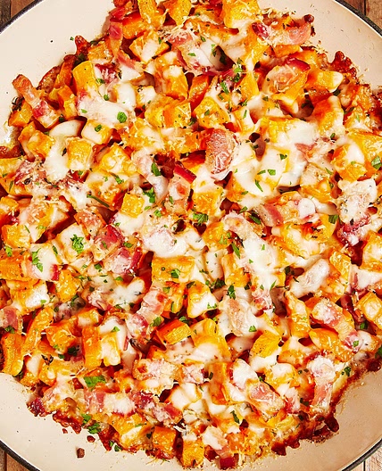 Cheesy Bacon Butternut Squash