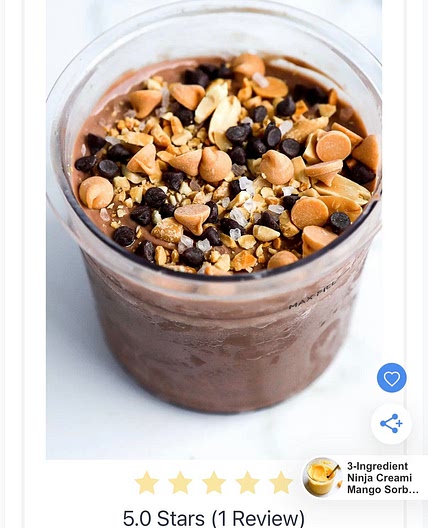 Snickers Chocolate Protein Ice Cream