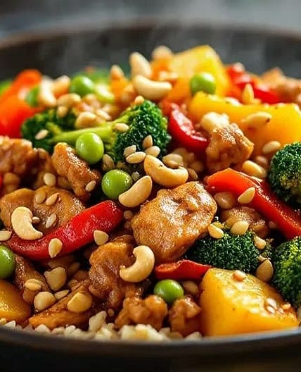 Sweet & Savory Minced Chicken Stir-Fry
Serves 4