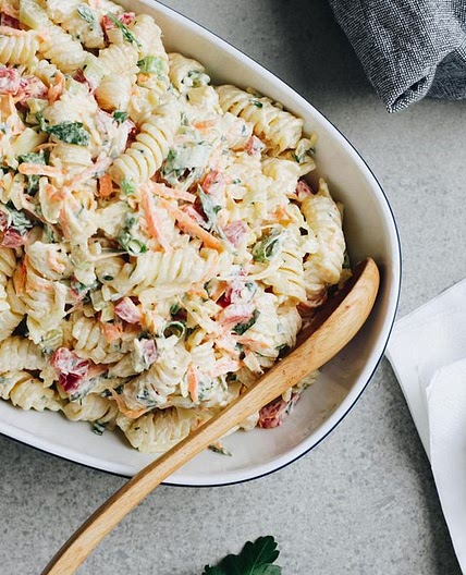 Easy and creamy pasta salad recipe