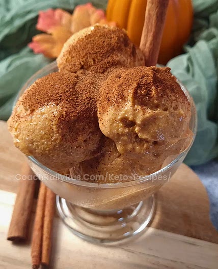 Keto Cottage Cheese Pumpkin Ice Cream