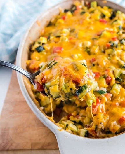 Mexican Zucchini and Rice Casserole