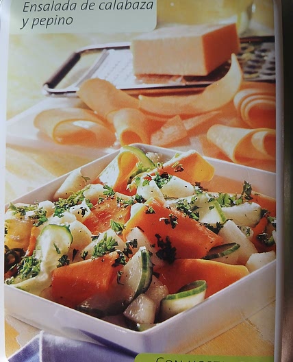 Ensalada de calabaza y pepino