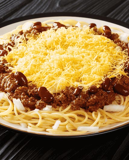 Spiced Meat Sauce on Spaghetti