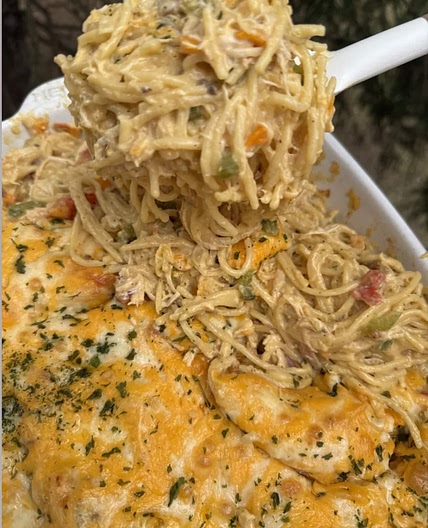 Creamy Chicken Spaghetti 