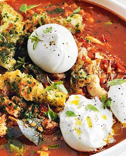 Warm up with this chicken parmigiana soup