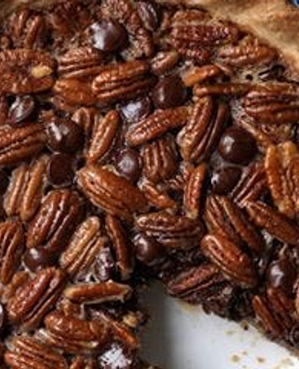 Double Pecan Chocolate Pie