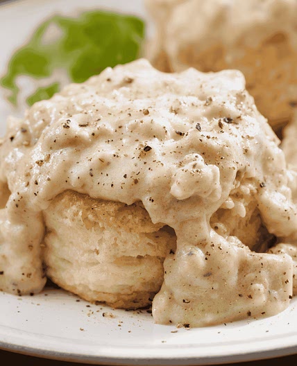 Biscuits and Gravy (Soft Biscuits with Sausage Gravy)