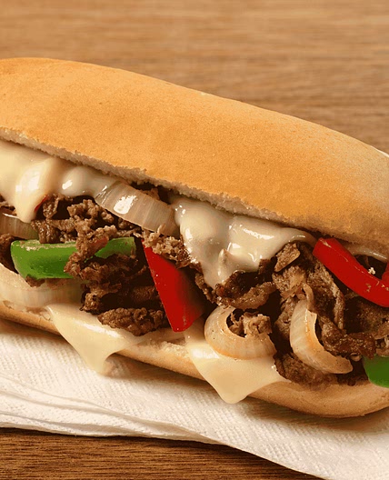 Philly Cheesesteak (Steak Sandwich with Cheese)