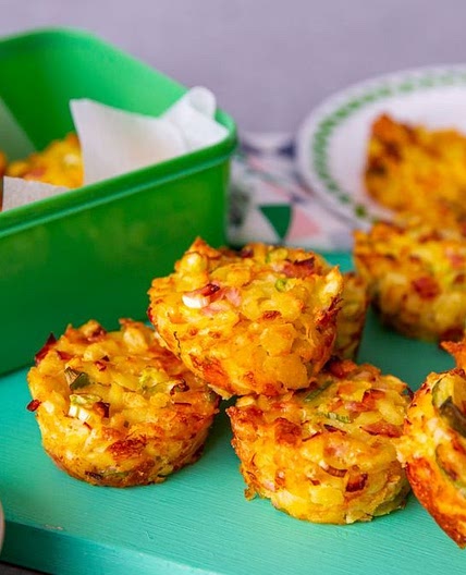 Ham and hash brown muffins