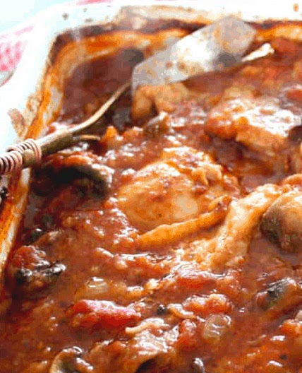 Healthy Baked Chicken Cacciatore