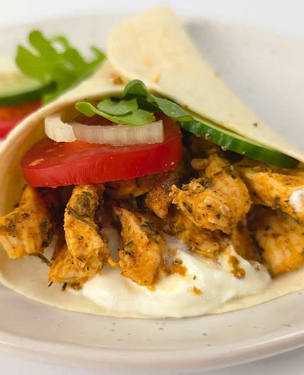Keto Chicken Gyros with Cottage Cheese