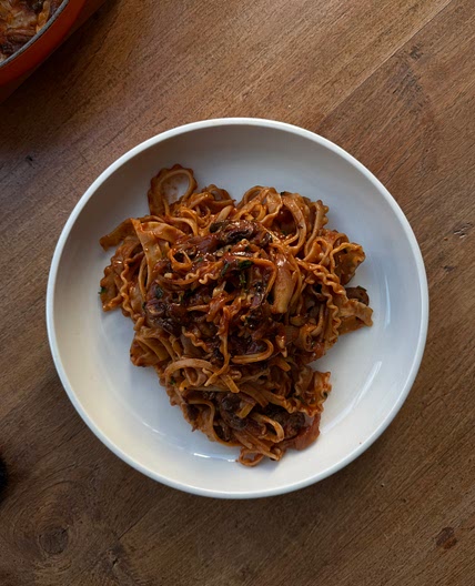 (fennel seed) tomato pasta 