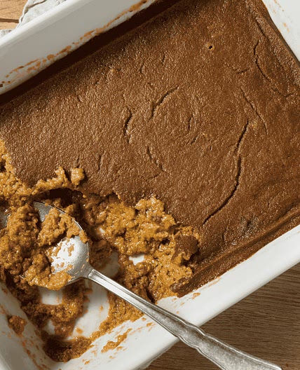 Indian Pudding (Molasses Cornmeal Custard)