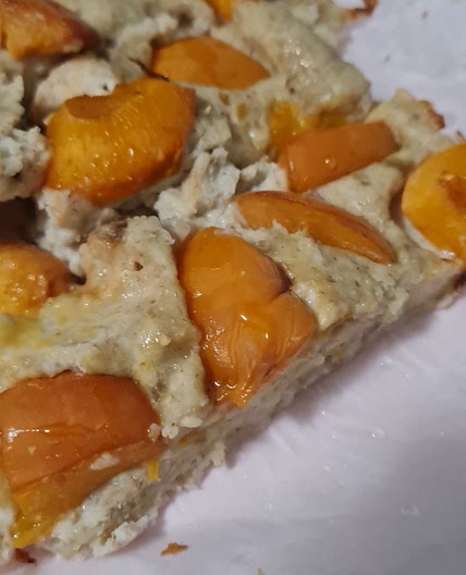 Gateau fromage banane et abricot