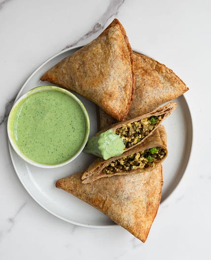 Samosa Wraps (Baked, High-Protein)