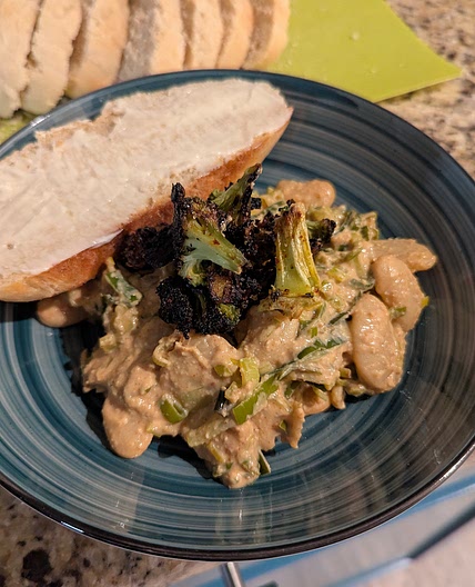 Creamy Leeks and Beans