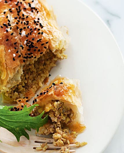 Lamb biryani rolls