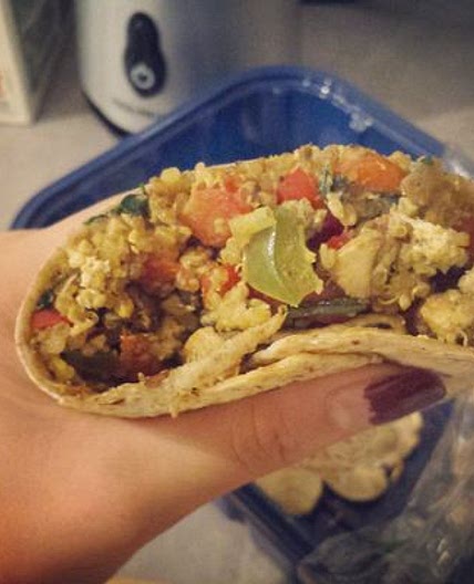 Healthy Teriyaki Chicken Wrap