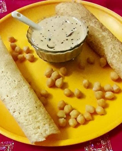 काबुली चने का डोसा (kabuli chana dosa recipe in hindi)
