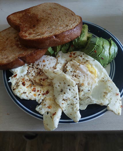 Eggs, Avacado, and toast
