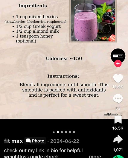 Berries smothie