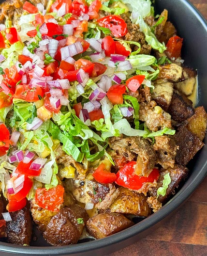 Loaded Potato Taco Bowl