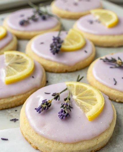 Lavender cookies