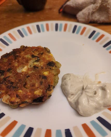 Cornbread vegetable fritters