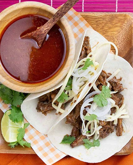 Chipotle Slow-Cooked Shredded Beef Tacos
