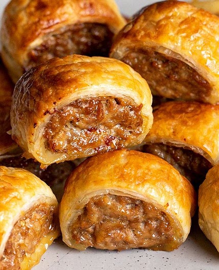 French onion sausage rolls recipe