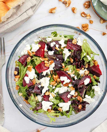 Roasted Beet and Goat Cheese Salad