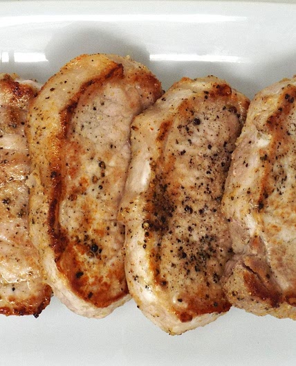 Oven Baked Boneless Garlic and Pepper Pork Chops
