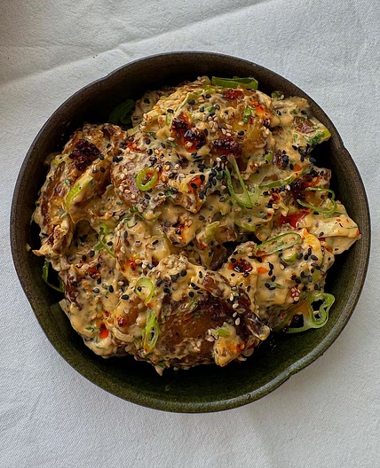Salade de pommes de terres croustillantes 