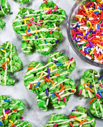 Shamrock Rice Krispie Treats