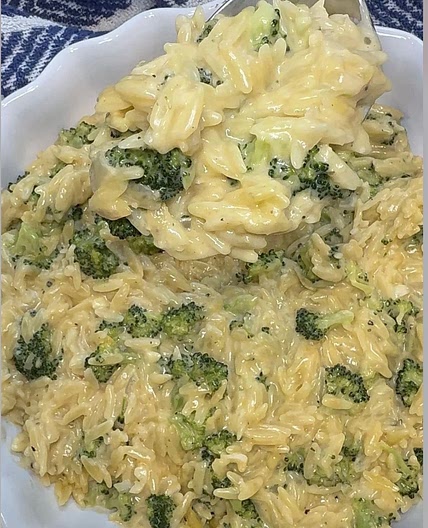 Broccoli & Cheddar Orzo 