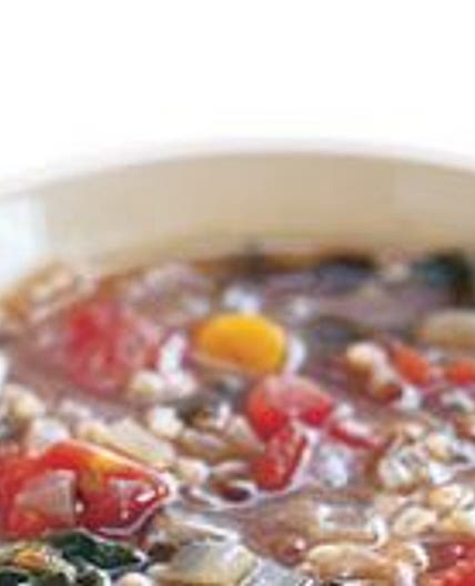 Barley and Lentil Soup with Swiss Chard