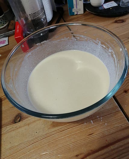Pâte à crêpe moelleuse