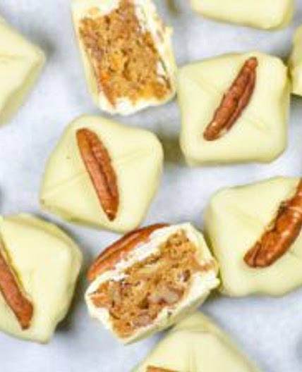 White Chocolate Blondie Bites