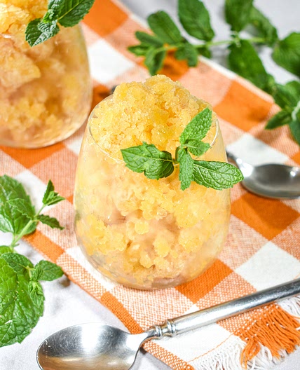 Vanilla Peach Granita