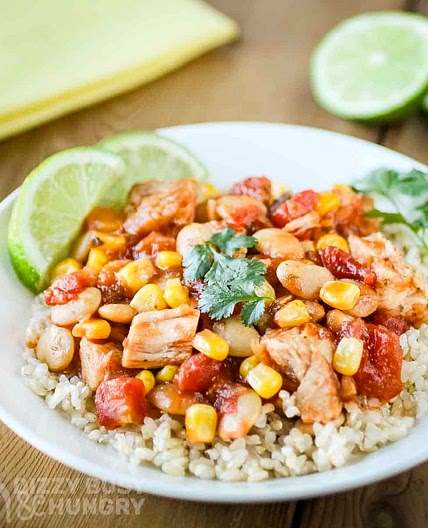 One Pan Mango Salsa Chicken And Butter Beans