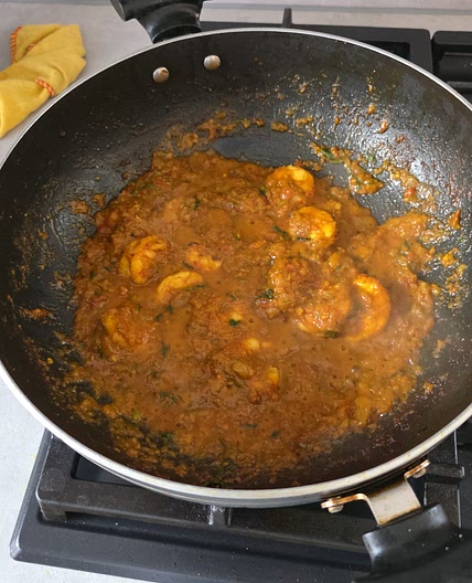 King prawn madras