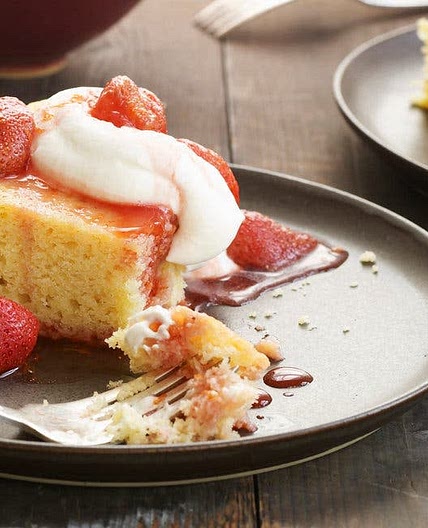 Strawberries With Brown Butter Shortcake