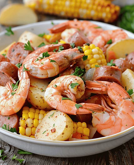 Shrimp Boil (Seafood and Vegetable Feast)