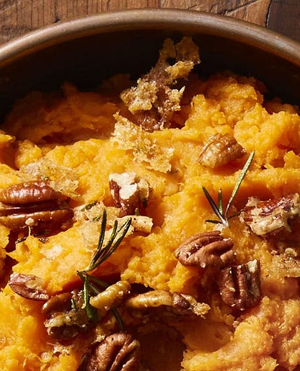 Rosemary-Pecan Mashed Sweet Potatoes