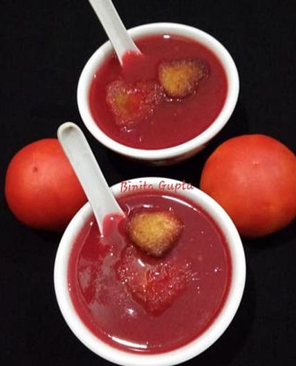 बीटरूट टोमाटोसूप (Beetroot tomato soup recipe in hindi)