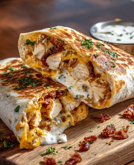 MRS J1S Crunchy Bacon Chicken Ranch Wrap